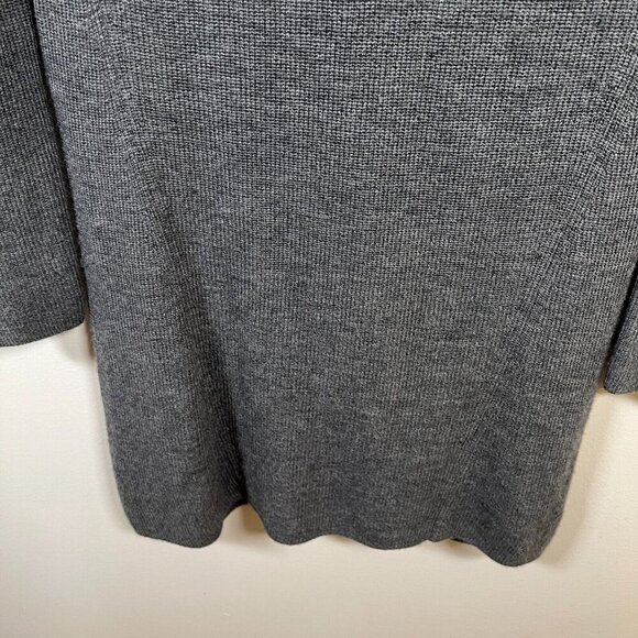 Eileen Fisher Merino Wool Sweater Dress Size XS Gray Minimal Classic Neutral - Picture 5 of 7